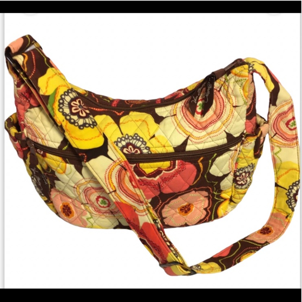 Vera Bradley Purse yellows oranges flowers - Picture 13 of 14